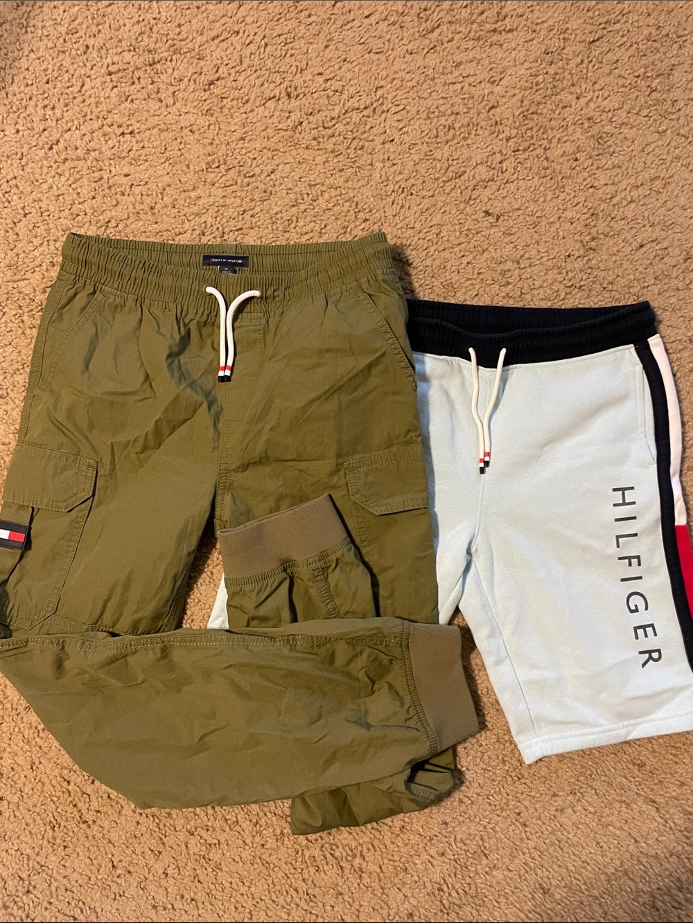 Bundle of 3 boys Tommy Hilfiger items. 
2  bottoms and one tee. NWOT